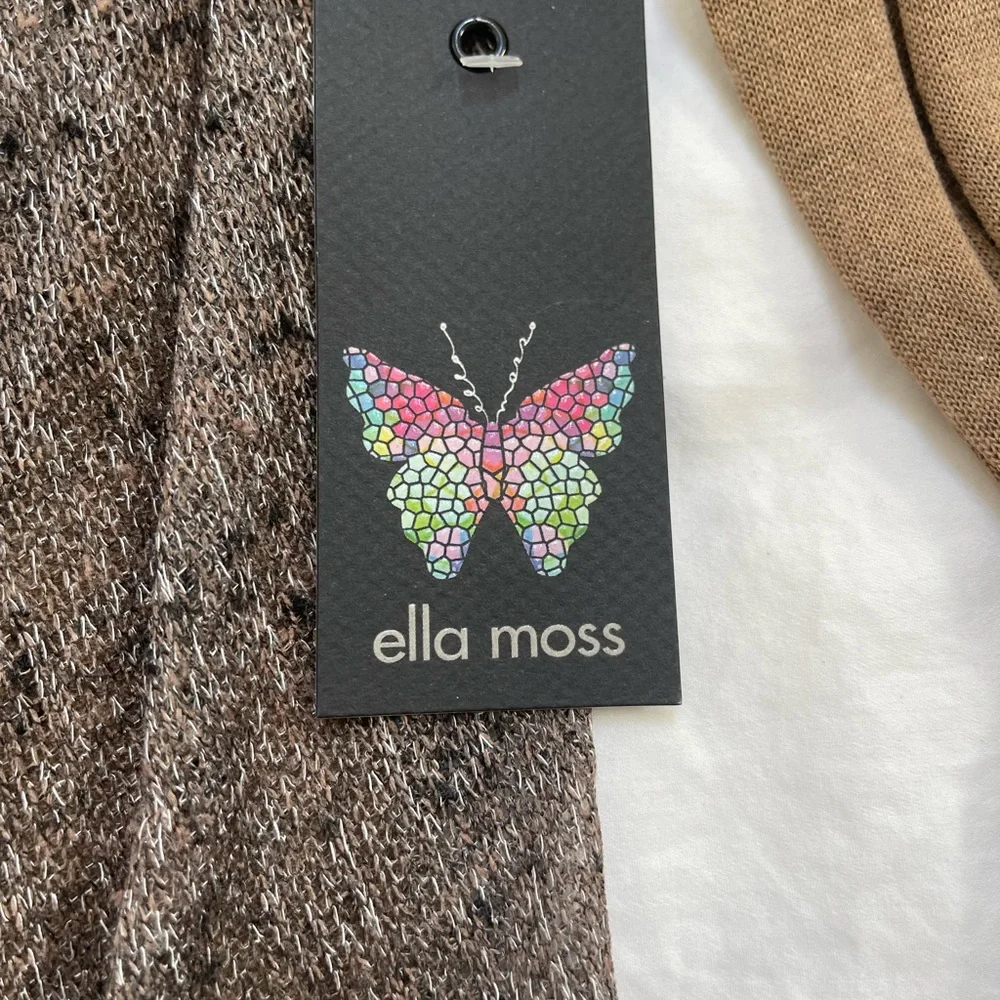 Ella Moss Long Sleeve Knit Cowl Top Size Small
